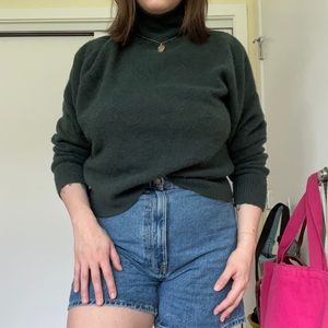 Cozy Dark Green Zara Turtleneck